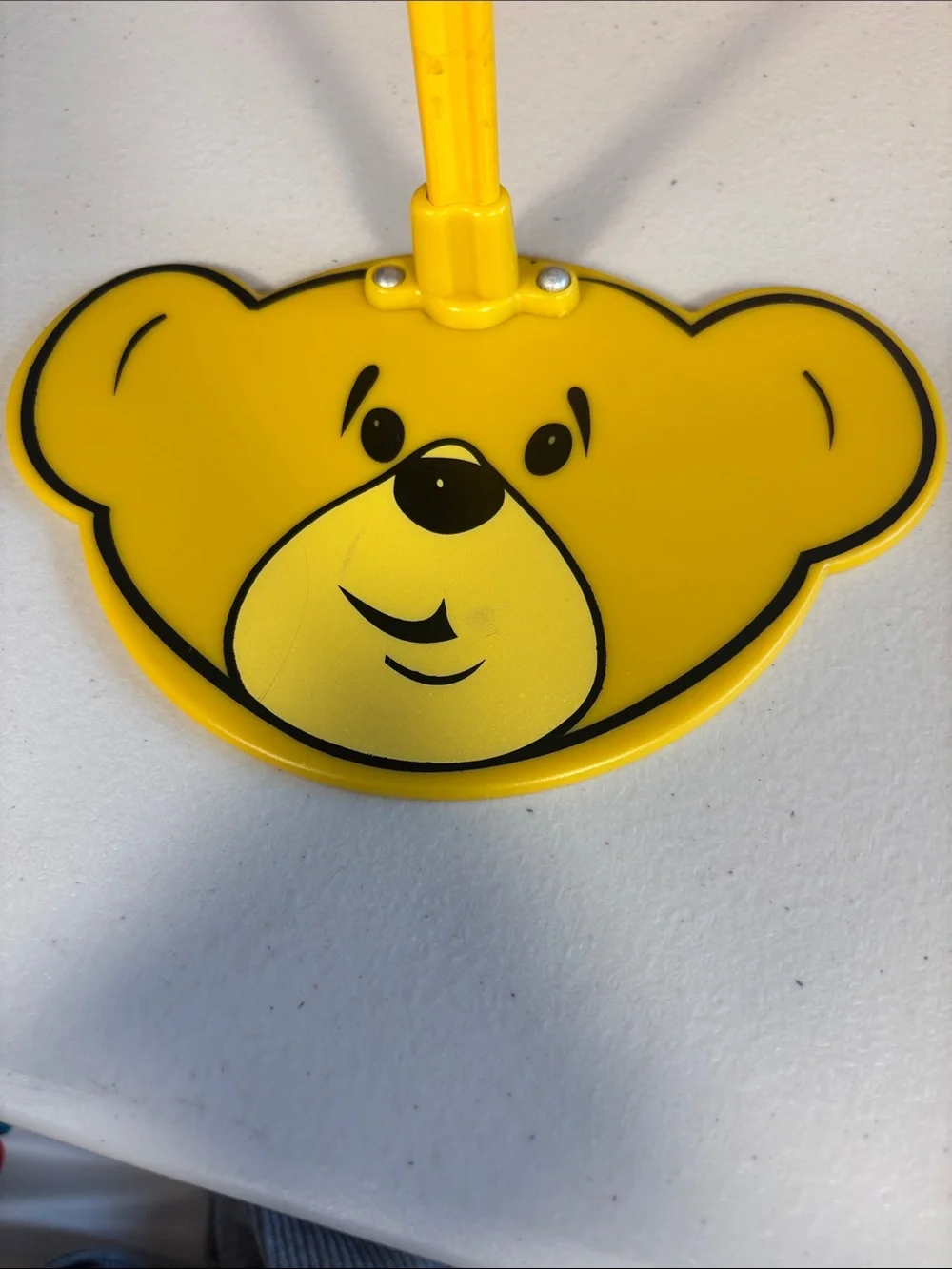 Vintage Build A Bear WorkShop Yellow Bear Face Display Stand Adjustable - Picture 6 of 12
